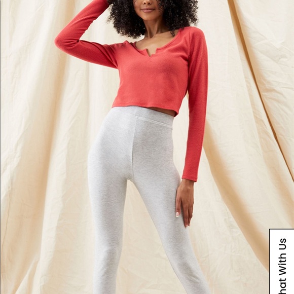 La Hearts Pants - Grey fleece (soft) leggings from PAC sun la hearts brand size medium never worn